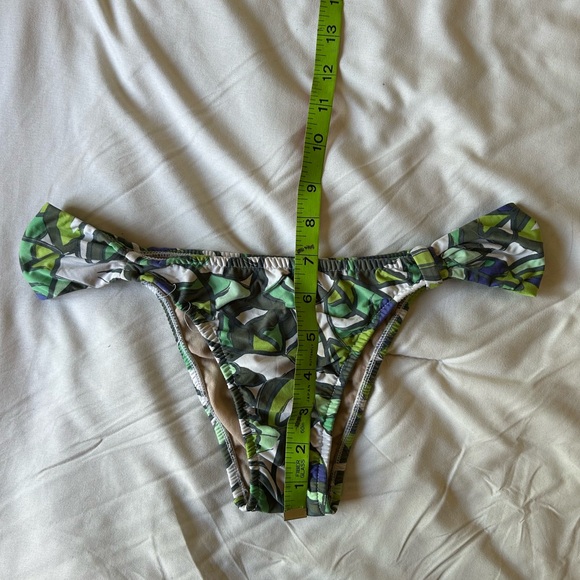 Multicolor leaf life pattern two piece bikini bathing suit - Picture 4 of 11